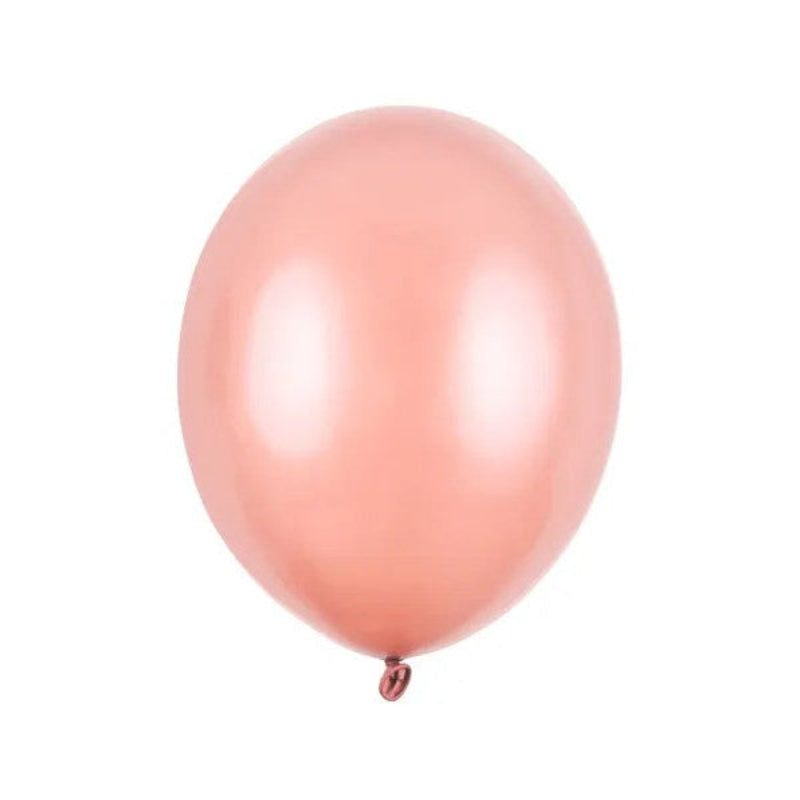 12" rose gold balloner, 10 stk.