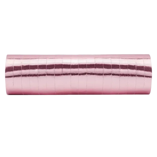 Metallisk rose gold serpentiner, 1 stk.