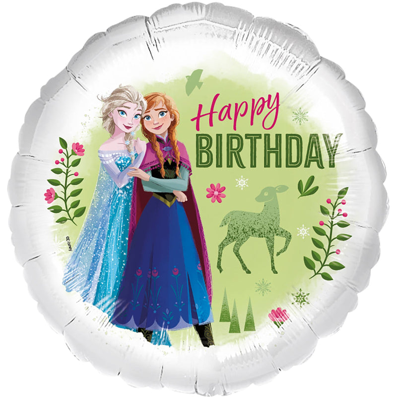 Frozen "Happy birthday" folieballon, 45 cm.