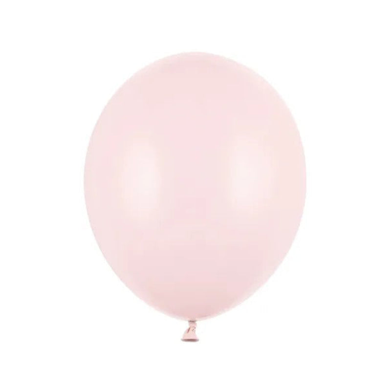 12" sart lyserød latexballon, 10 stk.