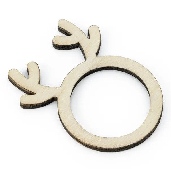 Rensdyr servietringe, 6 stk.