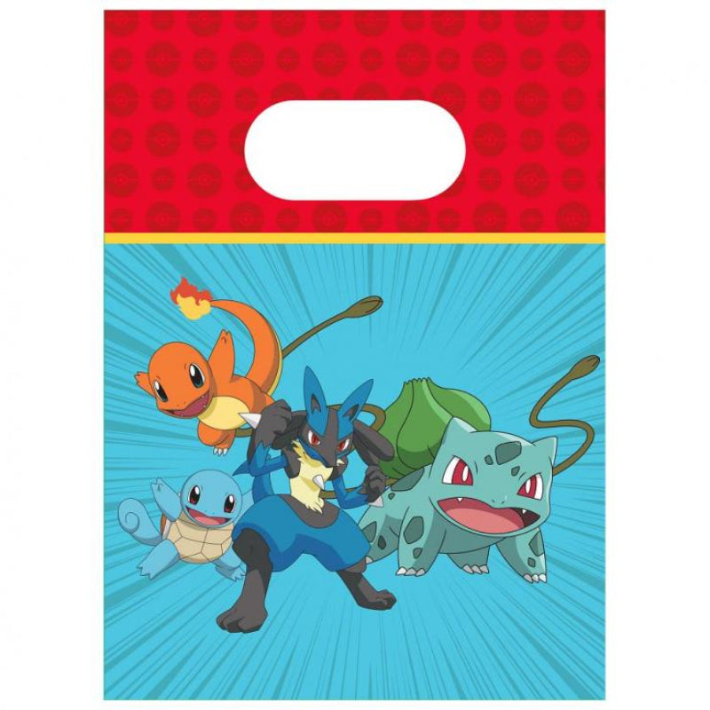 Pokemon papir slikpose, 4 stk.