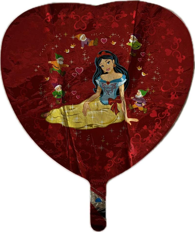 Rød Folie Ballon Snow Lady, 18" - Send med helium