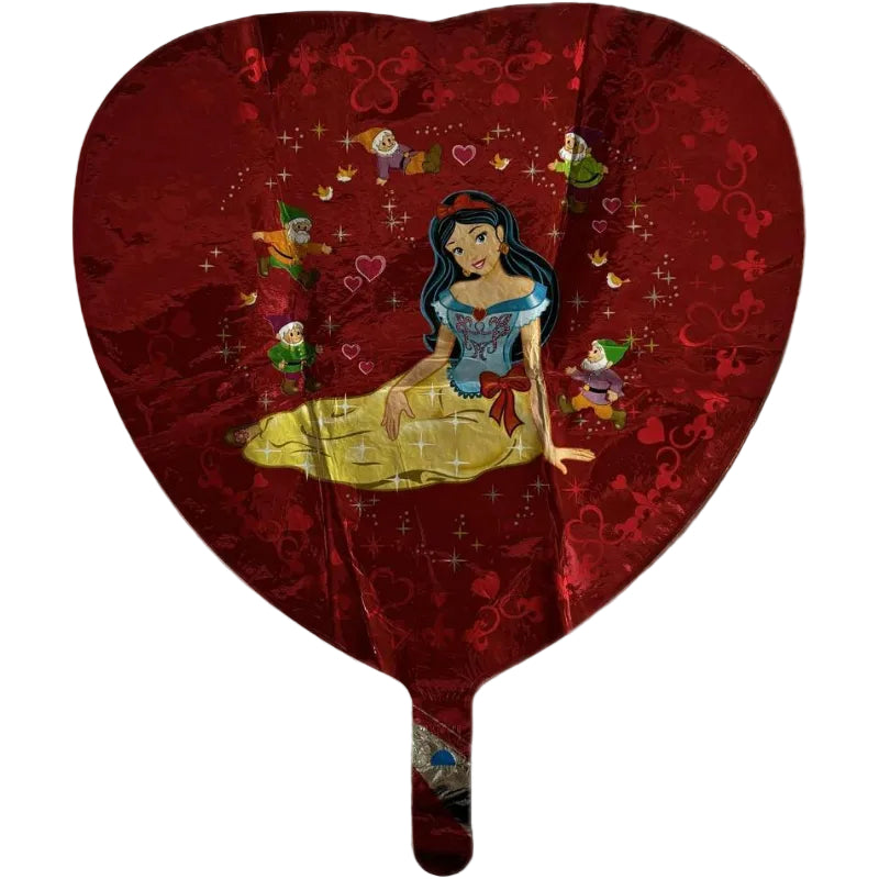 Rød Snow Lady folieballon, 45 cm - Send med helium