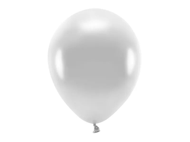 Sølv Metallic Ballon 12"