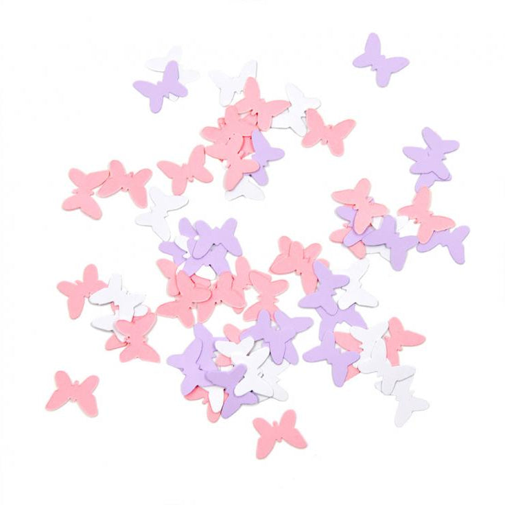 Sommerfugl konfetti, 100 stk.