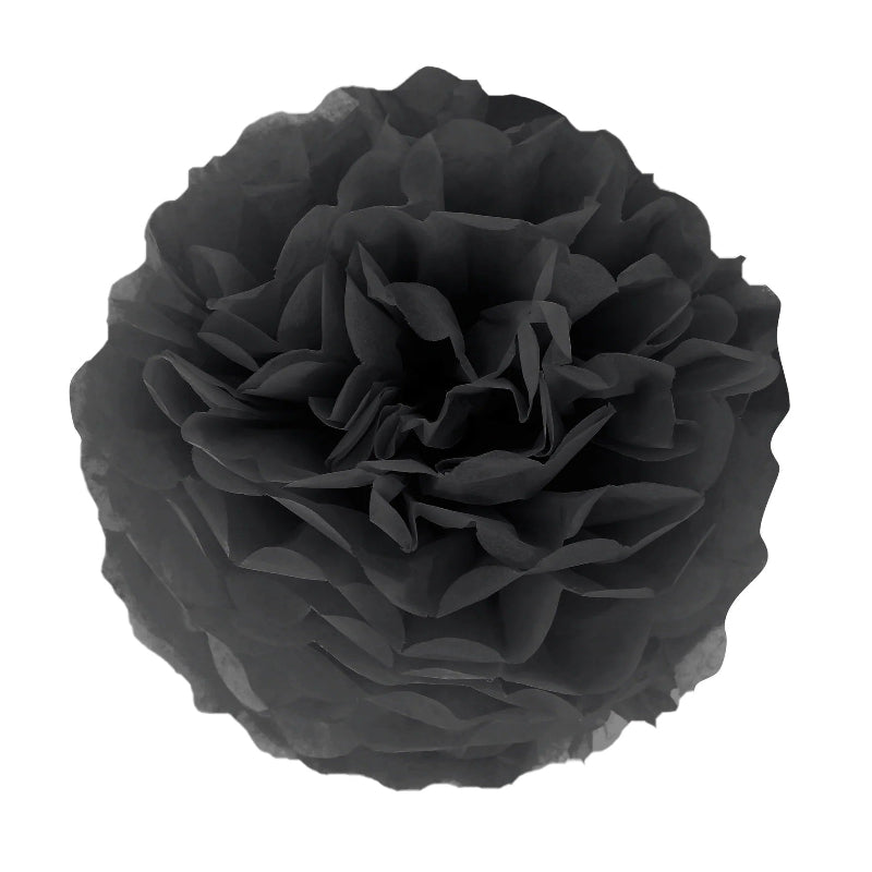 Sort pom pom, 35 cm.