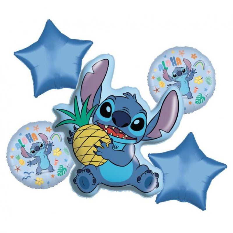 Stitch ballonsæt, 5 stk.