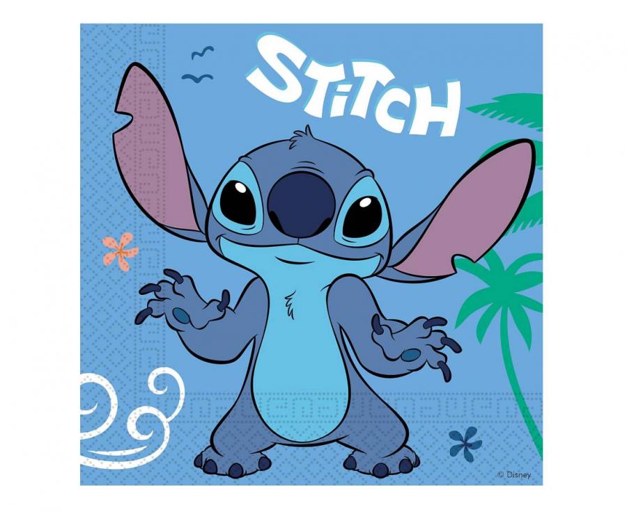 Stitch servietter, 33x33 cm. 20 stk.