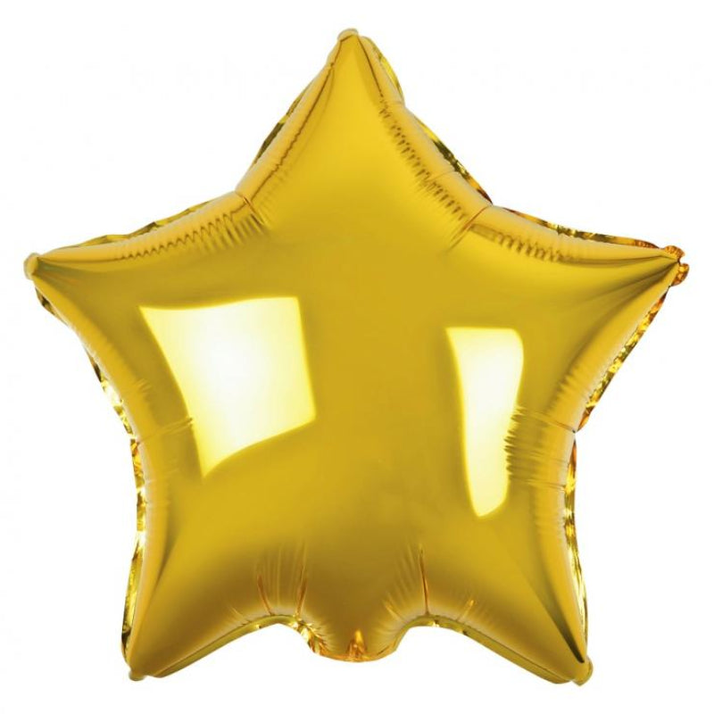 Guld stjerne folieballon, 18"