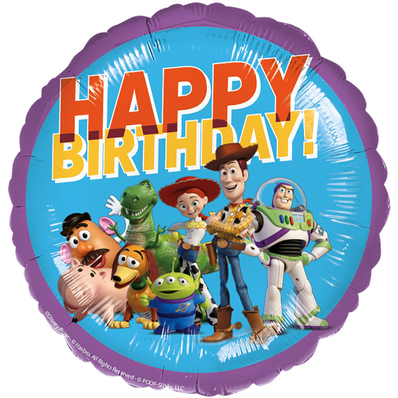 Toy Story "Happy birthday" folieballon, 45 cm.