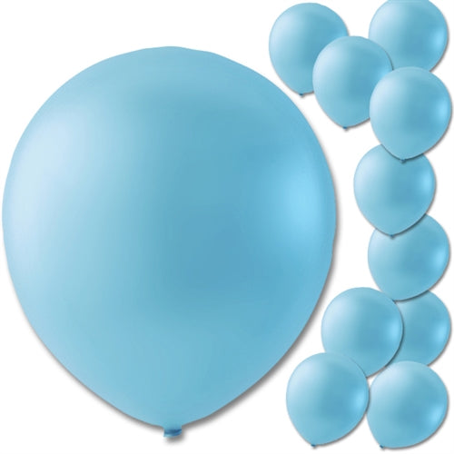 10 stk. lyseblå balloner