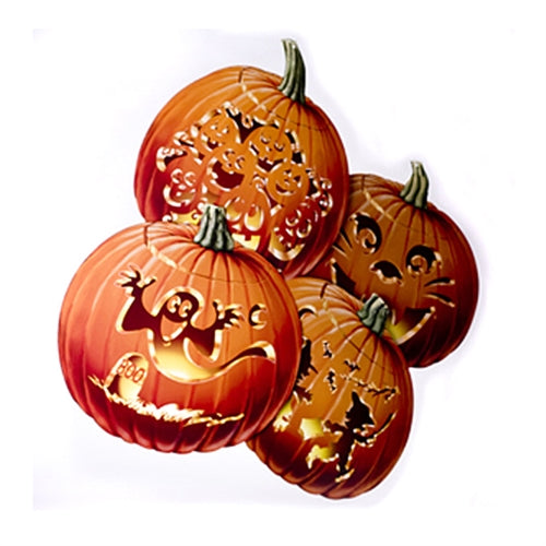 Figurskåret græskar 4 stk