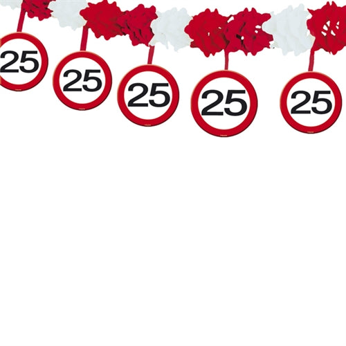 25 års Trafik Guirlande