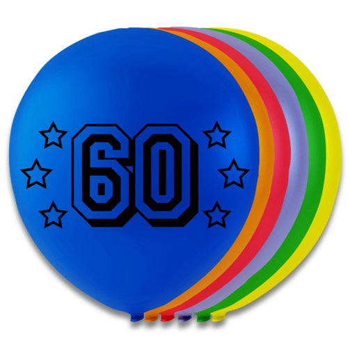 8 stk. 60 års balloner