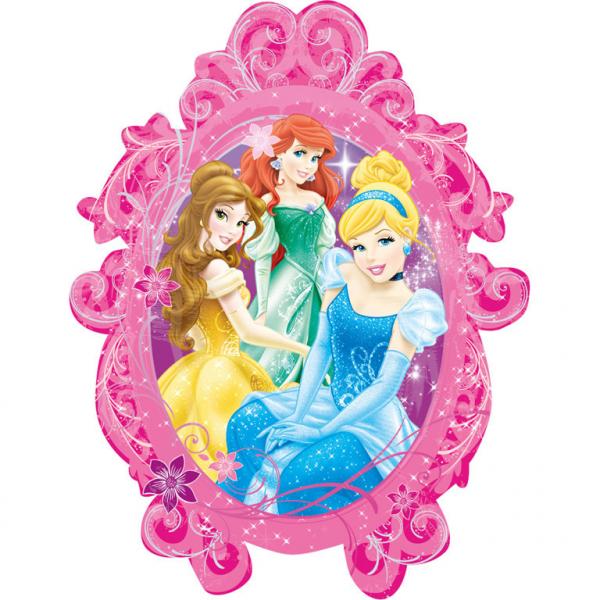 Stor Disney prinsesser fotoramme ballon 63 x 78 cm