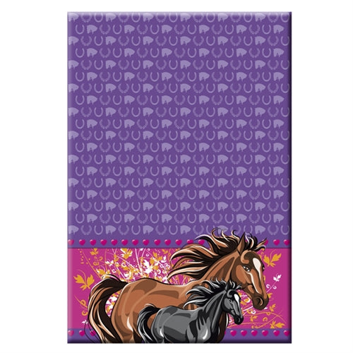 Lilla hestedug, 130x180 cm.