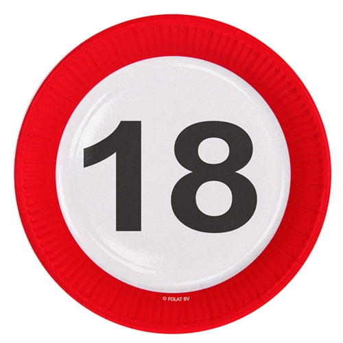 Trafiktallerken 18 år