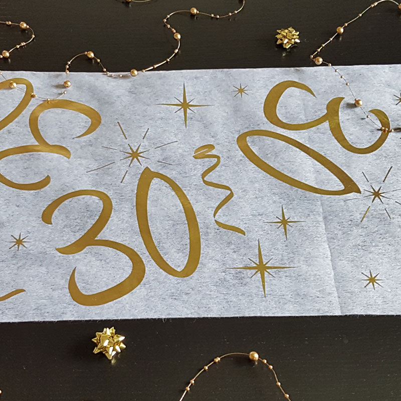 30 års Bordløber med guld 5 m.