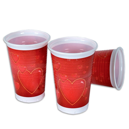 Valentine kop i plast, 1 stk.