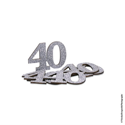 Sølv 40 års bordpynt, 6 stk.