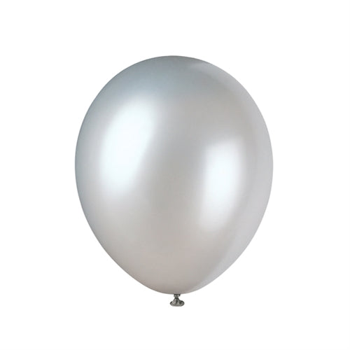 Sølvfarvet ballon