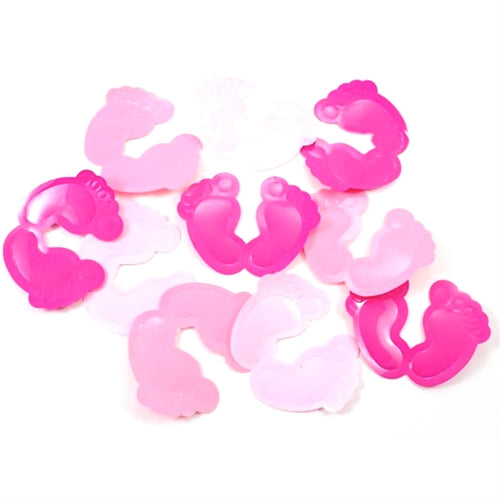 Pink fødder konfetti