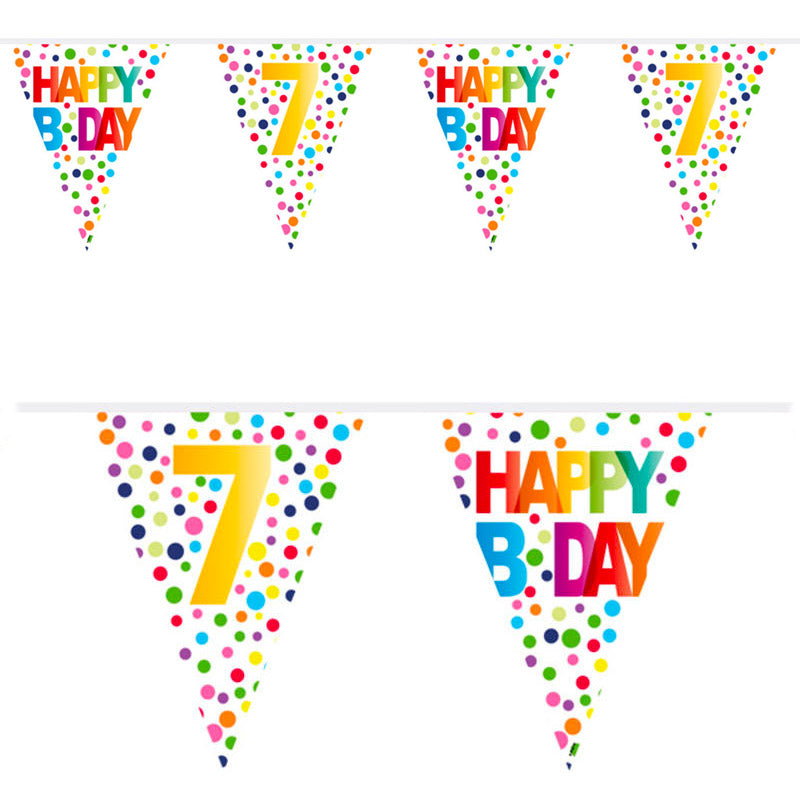 Vimpel med tal 7 år