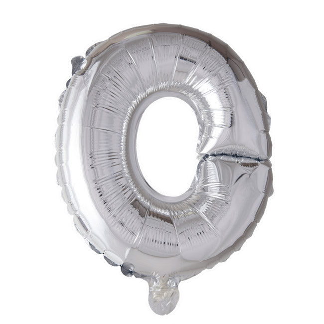 Sølv bogstav ballon 41 cm - Vælg bogstav i tabellen