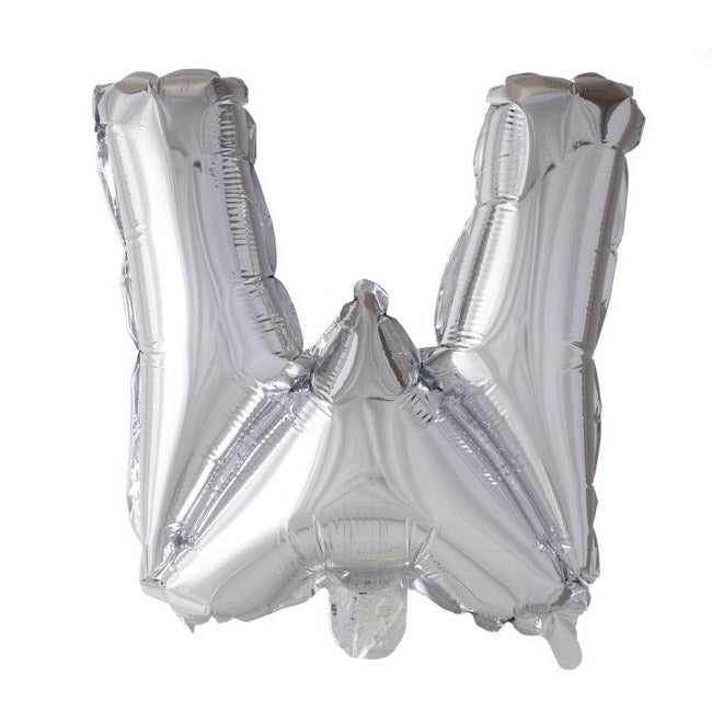 Sølv bogstav ballon 41 cm - Vælg bogstav i tabellen