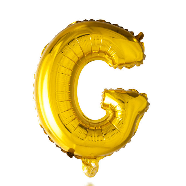Guld bogstav ballon 41 cm - Vælg bogstav i tabellen