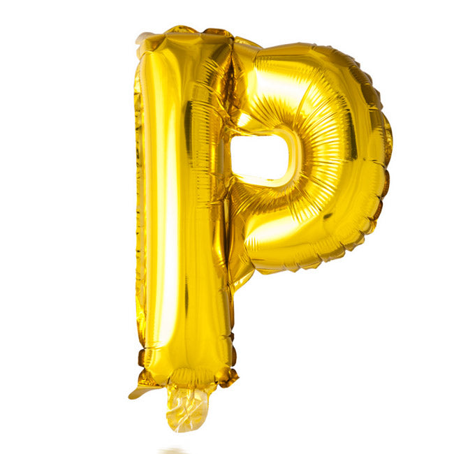Guld bogstav ballon 41 cm - Vælg bogstav i tabellen