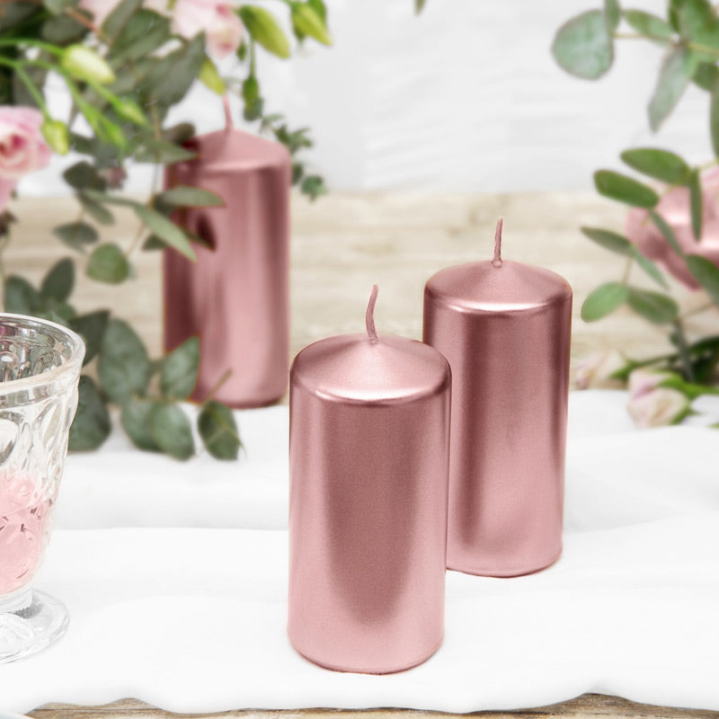 Stearinlys Rose Gold 12 cm