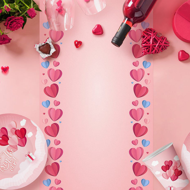 Bordløber med hjerter 2m