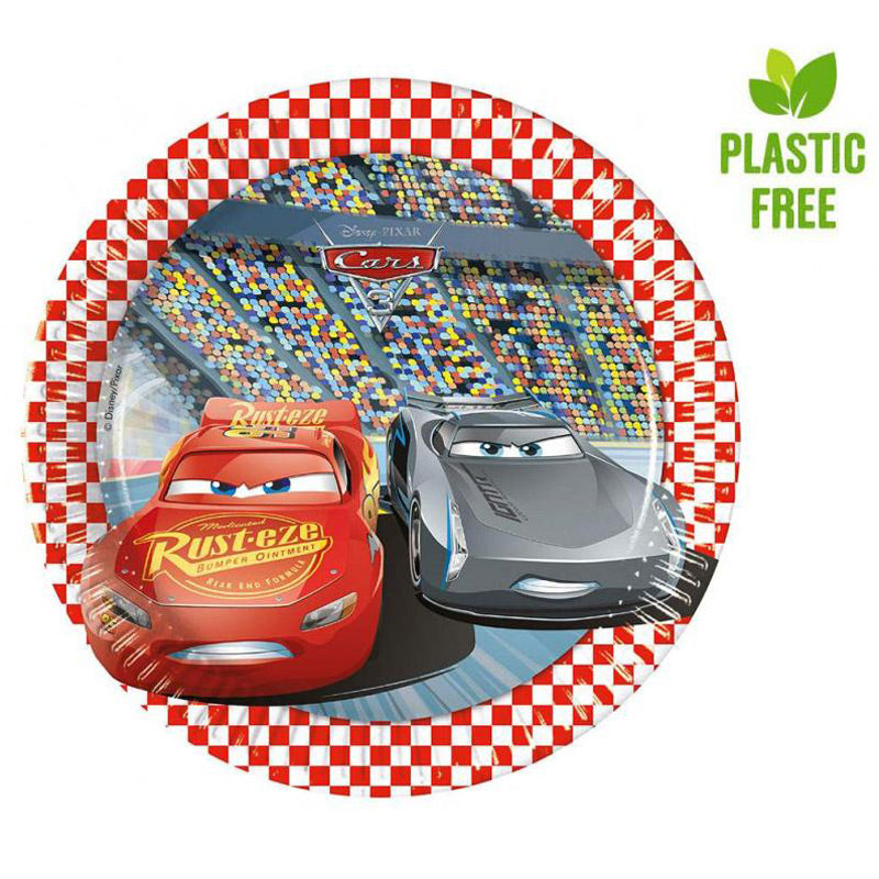 Cars Tallerken 20 cm plast fri