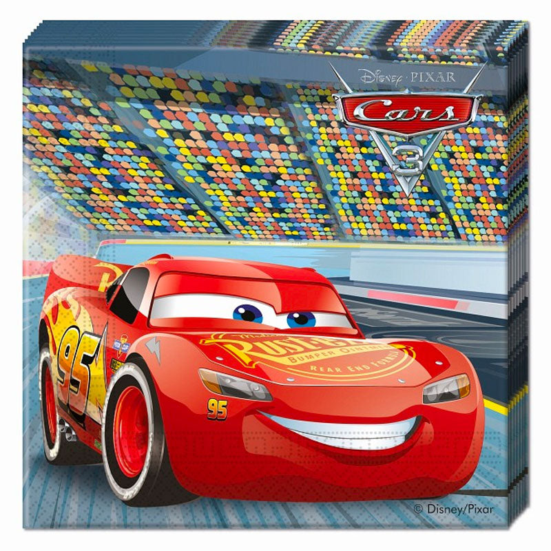 Cars 3 servietter, 20 stk.