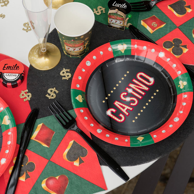 Casino Tallerken 10 stk.