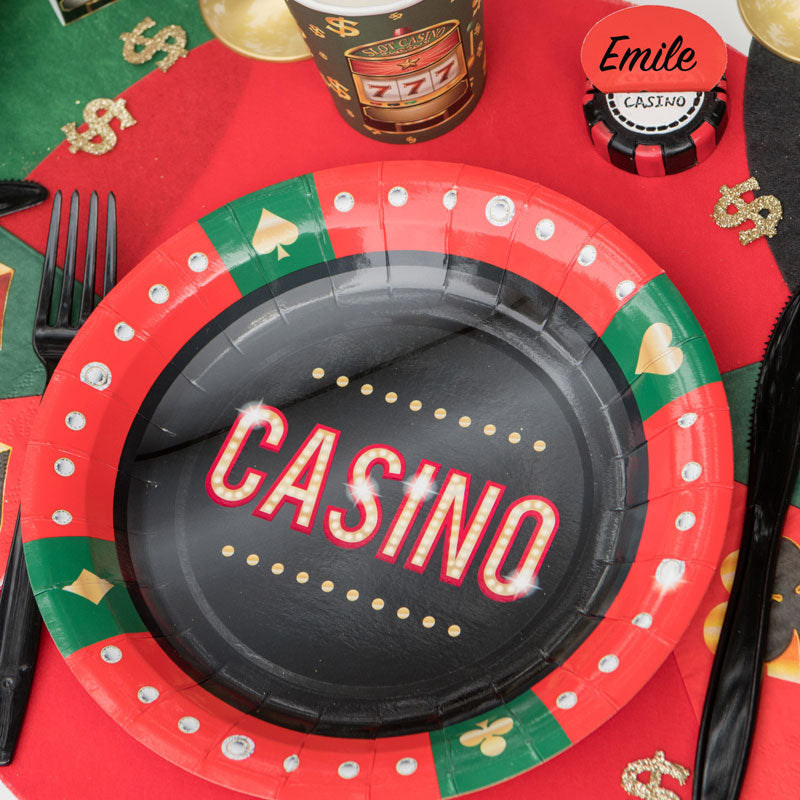 Casino Tallerken 10 stk.