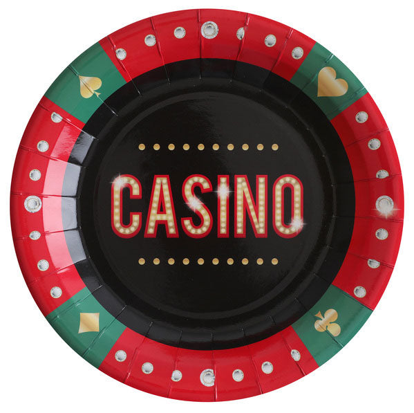 Casino Tallerken 10 stk.