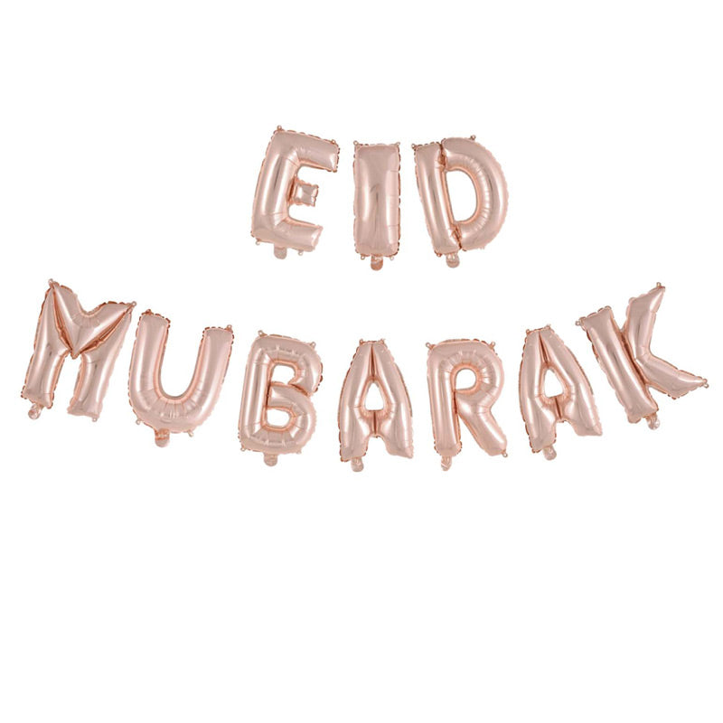 EID Mubarak balloner i Rose gold - Kun til luft