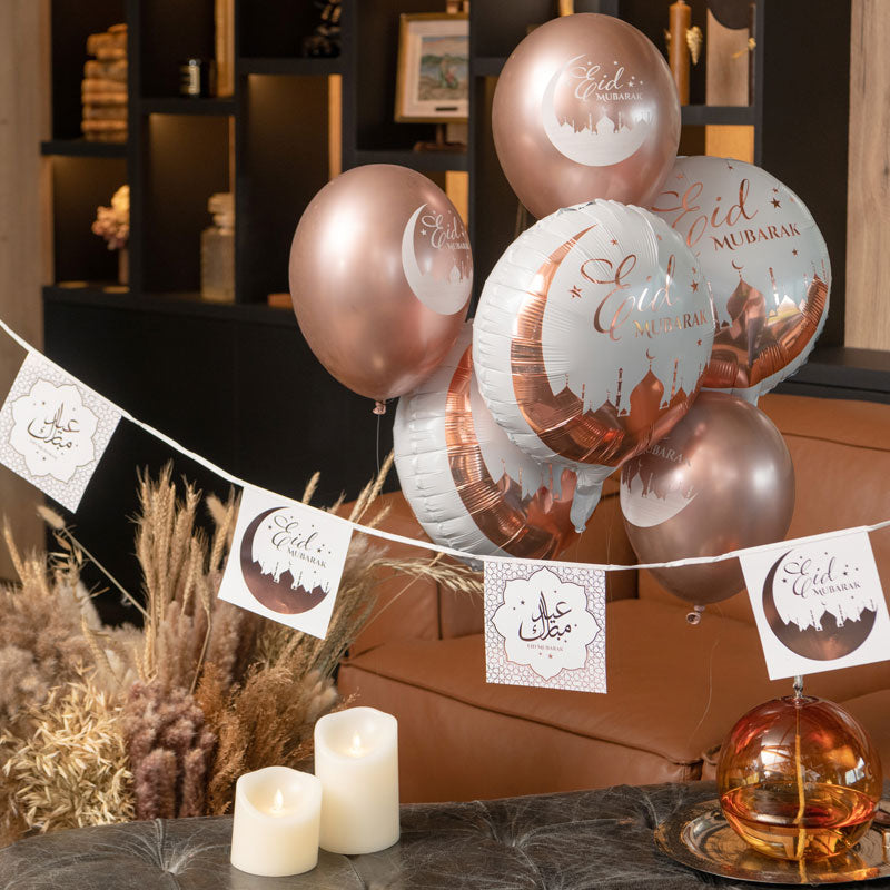 EID Mubarak Banner og balloner