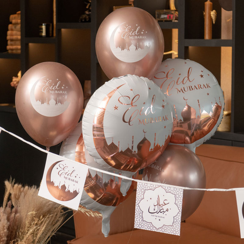 EID Mubarak Balloner i Rose Gold