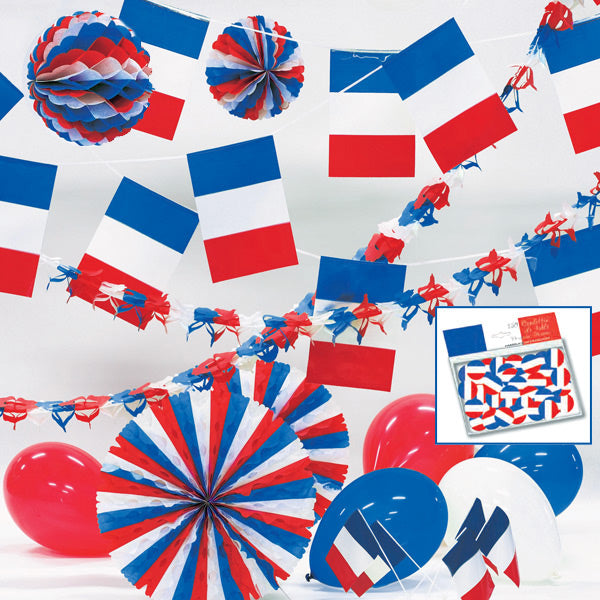 Pynt til Fransk fest | Flag til fest i farver! – Fest4all.dk