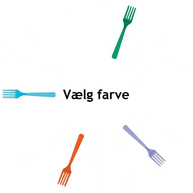 Plast gafler i mange farver - vælg farven