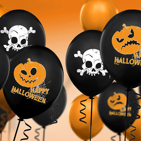 Happy Halloween Ballon 6 stk.