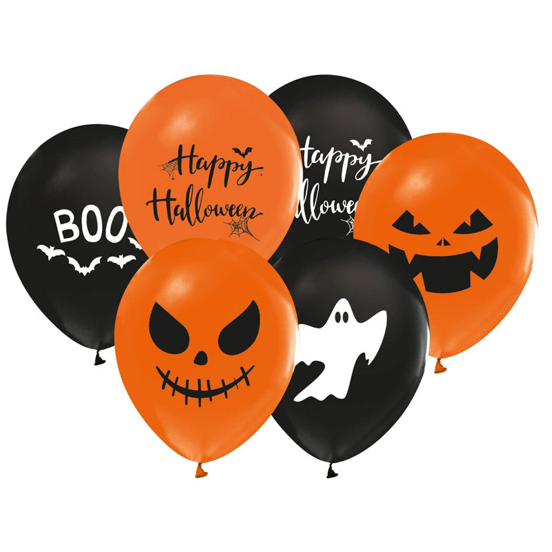 Halloween Balloner Boo 8 stk.