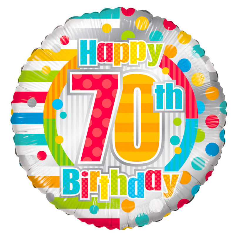 Happy 70th Birthday - Send med Helium