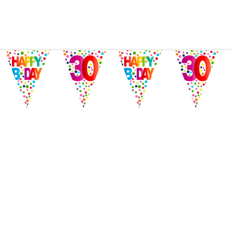 30 års Happy B day vimpel