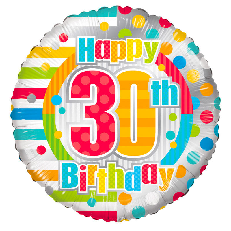 Happy 30th Birthday - Send med Helium