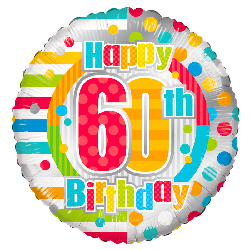 Happy 60th Birthday - Send med Helium